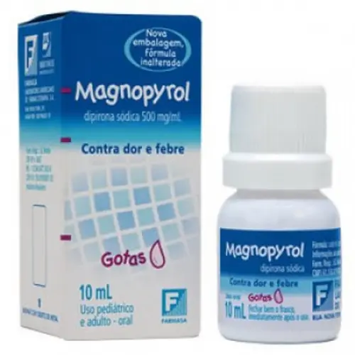 MAGNOPYROL 500MG/ML GOTAS 10ML DIPIRONA SODICA