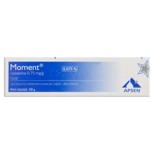 MOMENT 0,075% CREME 50GR CAPSAICINA