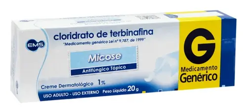 TERBINAFINA 10MG/G CREME 20GR GENERICO EMS TERBINAFINA