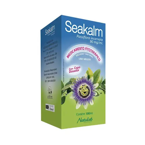 SEAKALM 90MG/ML SOL 100ML NATULAB PASSIFLORA INCARNATA + ASSOCIACAO
