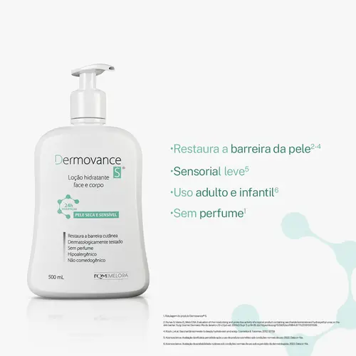 LOCAO HIDRATANTE DERMOVANCE S 500ML