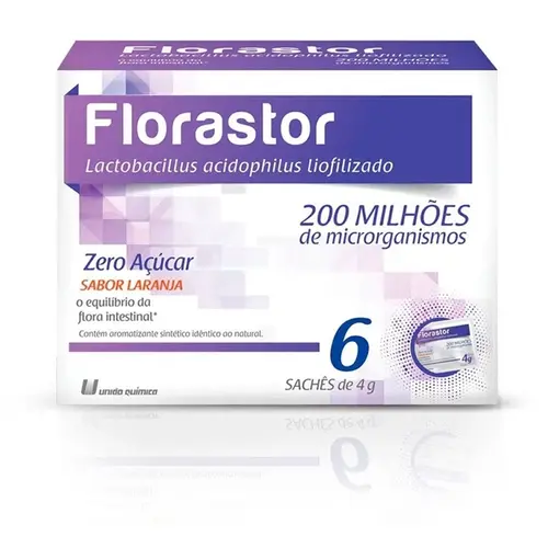 FLORASTOR 6 SACHES 4GR LACTOBACILLUS ACIDOPHILUS