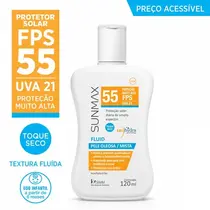 PROTETOR SOLAR SUNMAX FLUID FPS55 120ML
