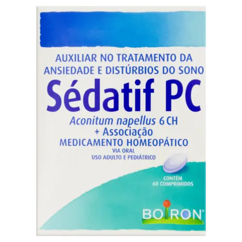 SEDATIF PC 60 COMPRIMIDOS ACONITUM NAPELLUS + BELLADONNA + ASSOCIACAO
