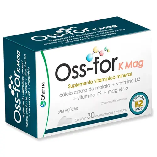 OSS-FOR K MAG 30 COMPRIMIDOS CALCIO + MAGNESIO + VITAMINA K2 + VITAMINA D