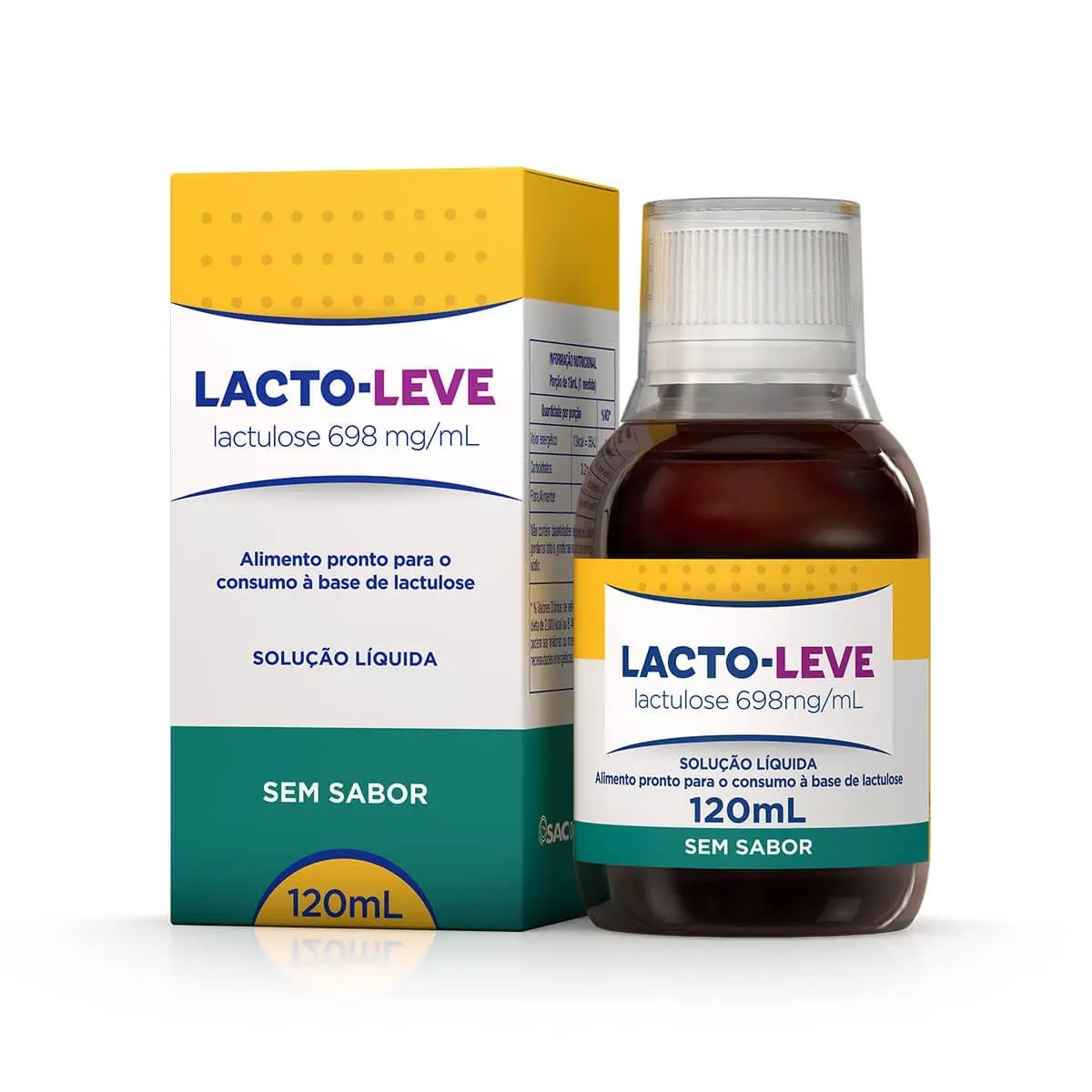 LACTO LEVE 698MG/ML 120ML SEM SABOR