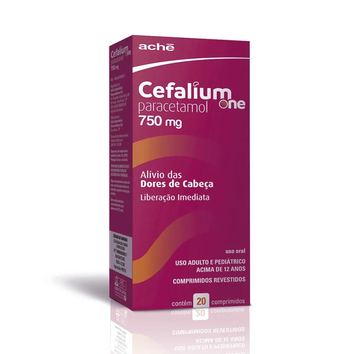 CEFALIUM ONE 750MG 20 COMPRIMIDOS PARACETAMOL