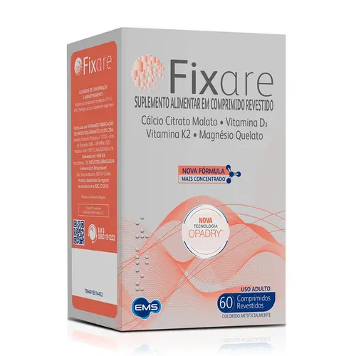 FIXARE 60 COMPRIMIDOS CALCIO + MAGNESIO + VITAMINA K2 + VITAMINA D