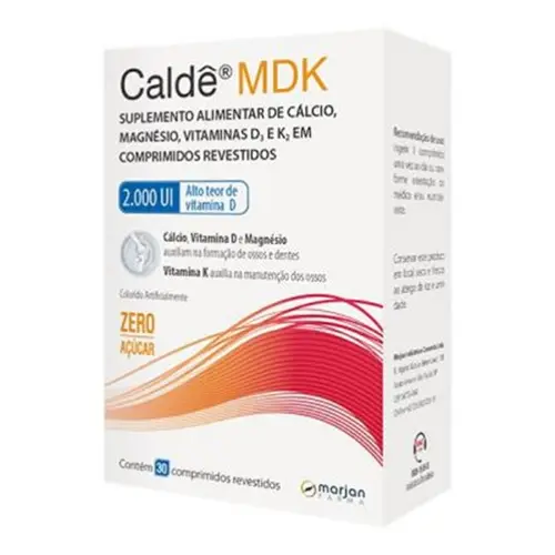 CALDE MDK 2.000UI 30 COMPRIMIDOS CALCIO + MAGNESIO + VITAMINA K2 + VITAMINA D