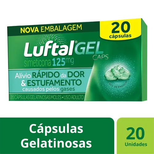 LUFTAL GEL 125MG 20 CAPSULAS SIMETICONA