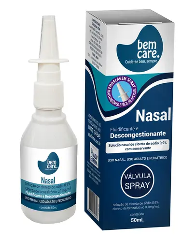 BEM CARE DESCONGEST NASAL 50ML BENZALCONIO CLORETO + SODIO CLORETO