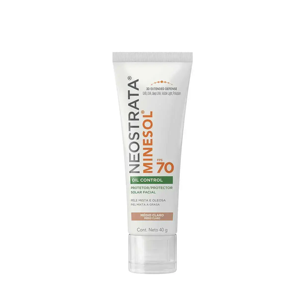 PROTETOR SOLAR NEOSTRATA MINESOL OIL CONTROL PELE MORENA FPS70 40GR