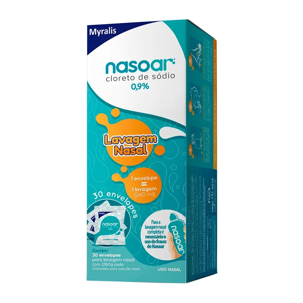 NASOAR 30 ENVELOPES DE REFIL SODIO CLORETO