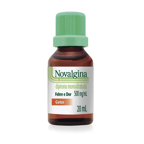 NOVALGINA 500MG GOTAS 20ML DIPIRONA MONOIDRATADA