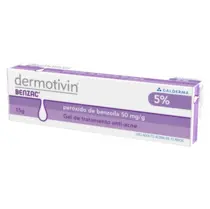 DERMOTIVIN BENZAC 5% 15MG BENZOILA PEROXIDO