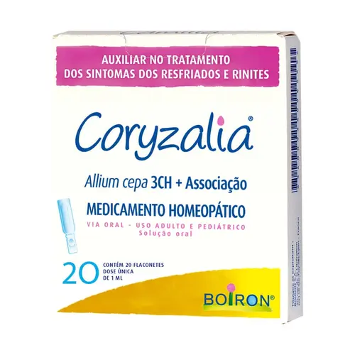 CORYZALIA 20 FLACONTES 1ML ALLIUM CEPA 3 CH + ASSOCIACAO