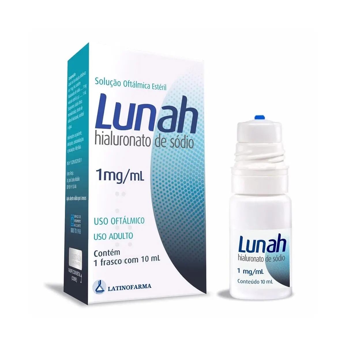 LUNAH 1MG 10ML SOLUCAO OFTALMICA HIALURONATO DE SODIO