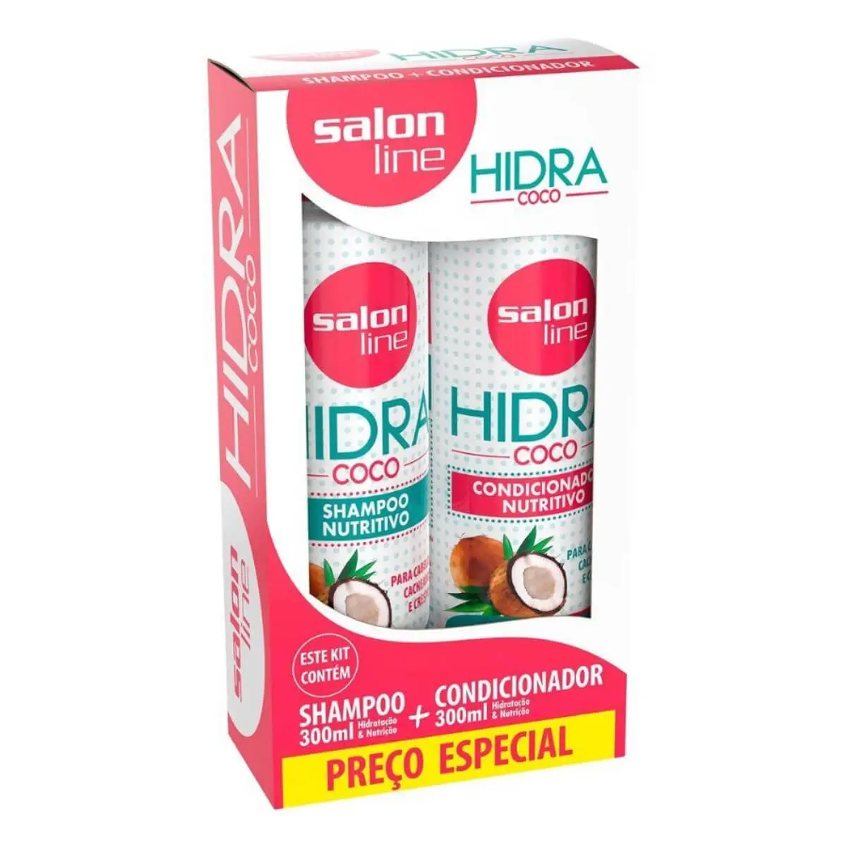 KIT SALON LINE SHAMPOO + CONDICIONADOR COCO 300ML