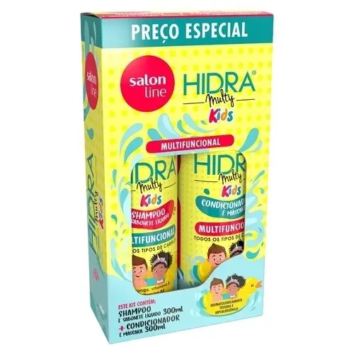 KIT SALON LINE SHAMPOO + CONDICIONADOR KIDS 300ML