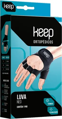 LUVA NEO KEEP PRETA P
