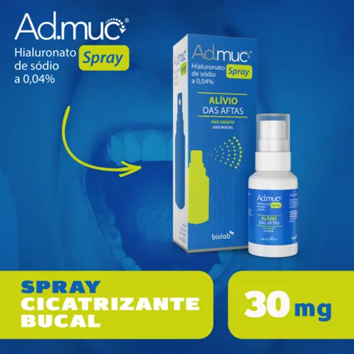 AD-MUC HIDRATANTE BUCAL SPRAY 30ML HIALURONATO DE SODIO