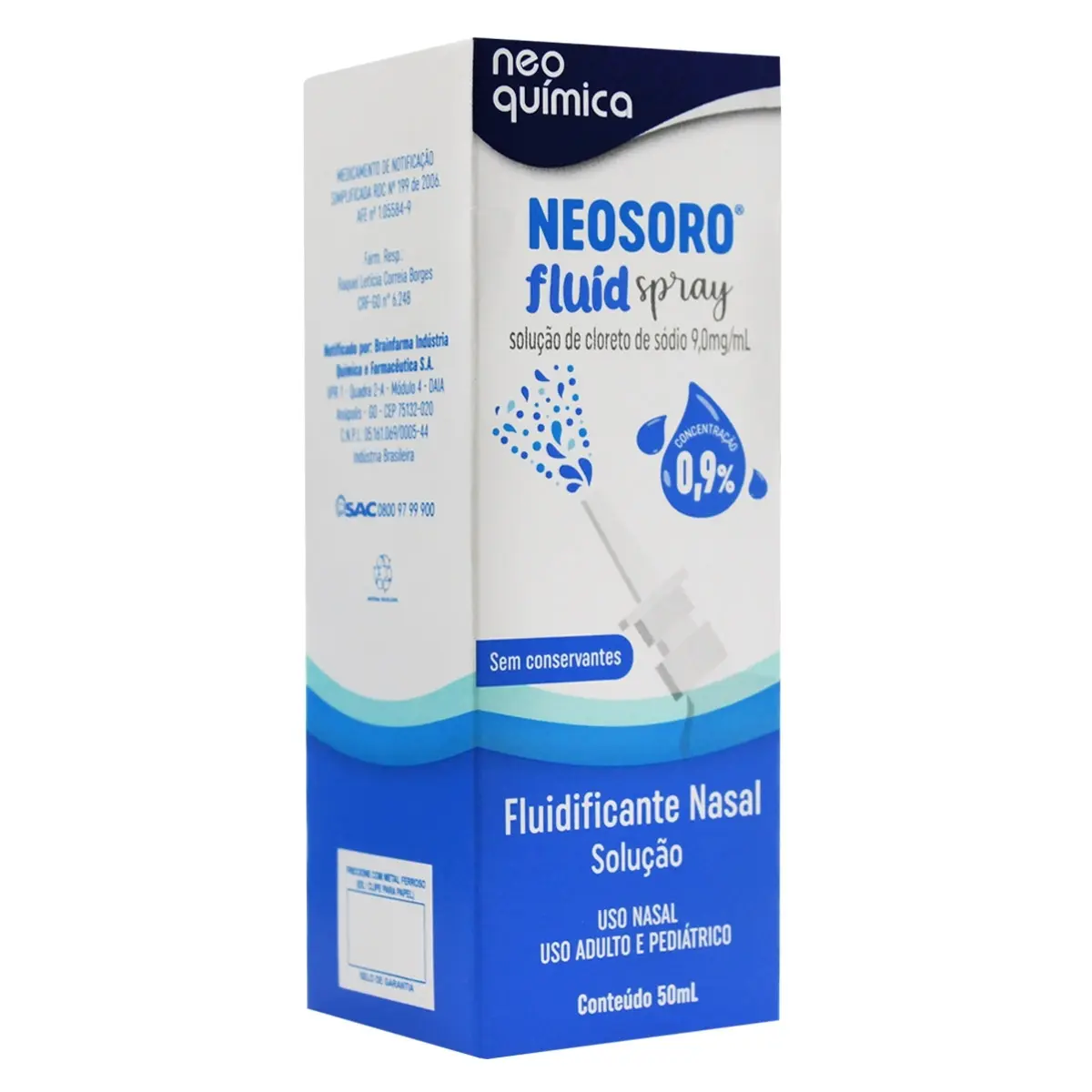 NEOSORO FLUIDO SPRAY 50ML NEO QUIMICA SODIO CLORETO