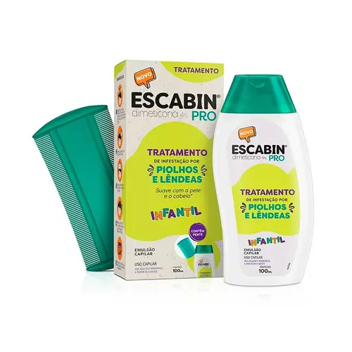 ESCABIN PRO 4% EMULSAO 100ML DIMETICONA