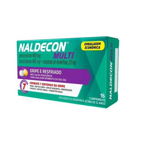 NALDECON MULTI 16 COMPRIMIDOS PARACETAMOL + FENILEFRINA