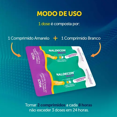 NALDECON MULTI 16 COMPRIMIDOS PARACETAMOL + FENILEFRINA