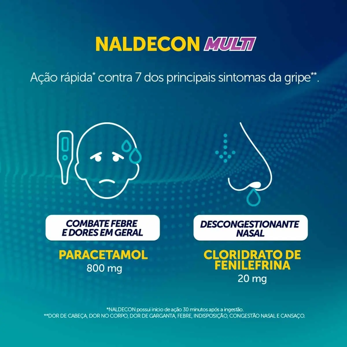 NALDECON MULTI 16 COMPRIMIDOS PARACETAMOL + FENILEFRINA