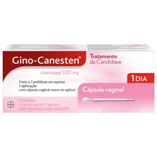 GINO-CANESTEN 500MG 1 CAPSULA VAGINAL + 1 APLICADOR CLOTRIMAZOL
