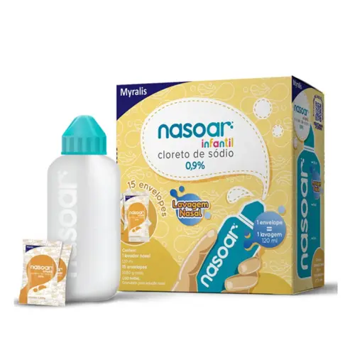 NASOAR INFANTIL 1,08GR 15 ENVELOPES + FRASCO SODIO CLORETO