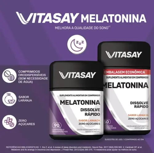 VITASAY MELATONINA LARANJA 90 COMPRIMIDOS MELATONINA