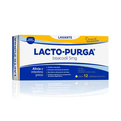 LACTO PURGA 5MG 12 COMPRIMIDOS BISACODIL