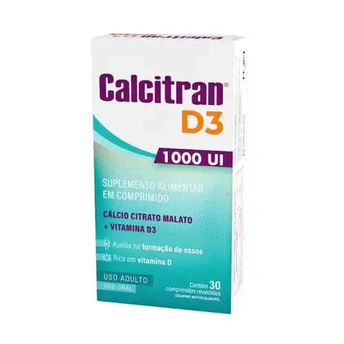 CALCITRAN D3 1000UI 30 COMPRIMIDOS CALCIO + VITAMINA D