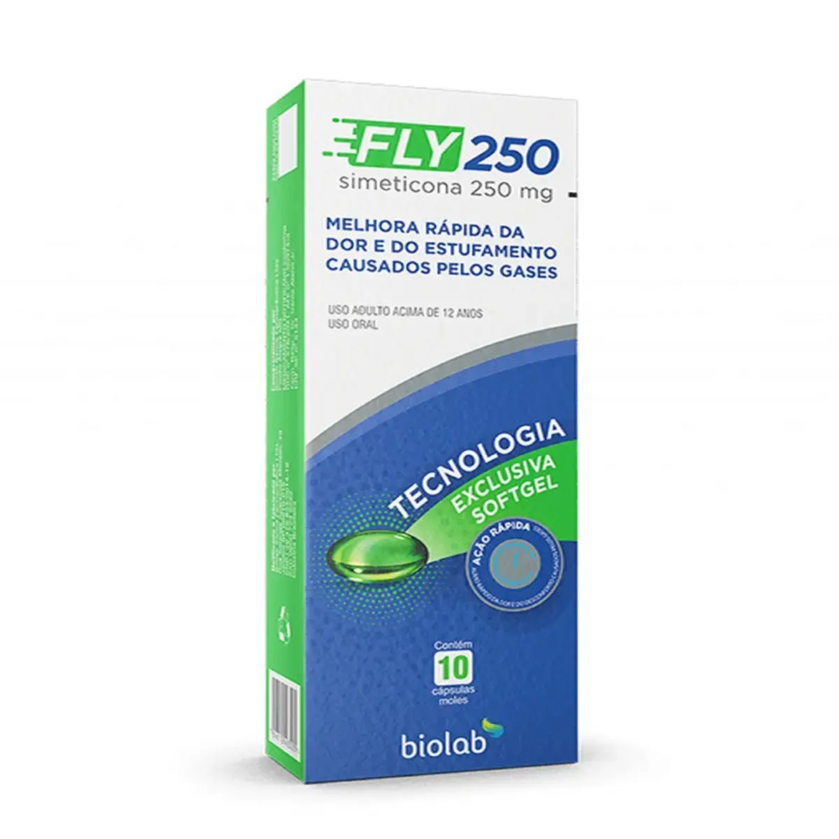 FLY 250MG 10 CAPSULAS SIMETICONA
