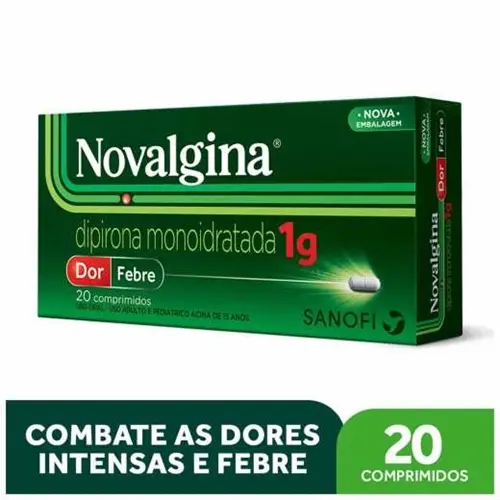NOVALGINA 1GR 20 COMPRIMIDOS DIPIRONA MONOIDRATADA