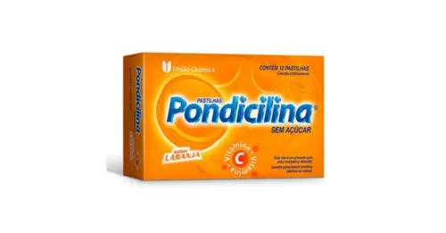 PONDICILINA LARANJA 12 PASTILHAS CETALCONIO CLORETO + CETILPIRIDINIO CLORETO