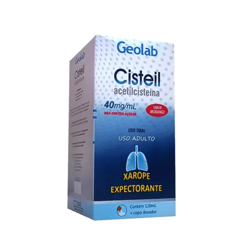ACETILCISTEINA - CISTEIL 40MG 120ML GEOLAB - CISTEIL 40MG/ML 120ML
