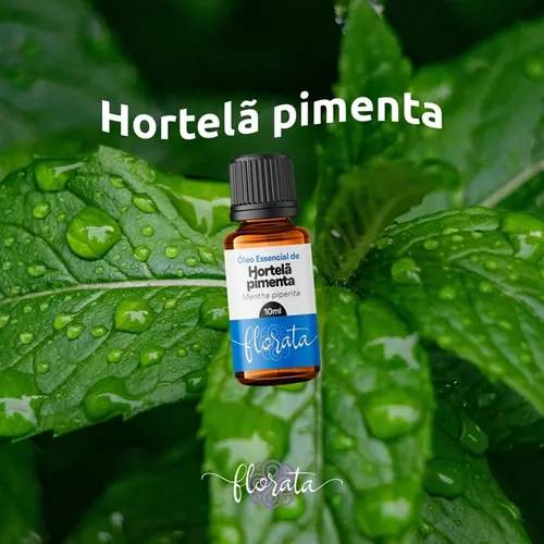 OLEO FLORATA ESSENCIAL HORTELA PIMENTA 10ML
