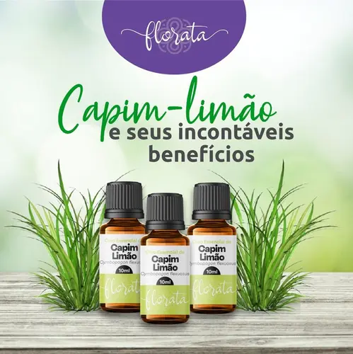 OLEO FLORATA ESSENCIAL CAPIM LIMAO 10ML