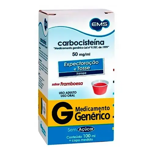 CARBOCISTEINA 50MG 100ML GENERICO EMS CARBOCISTEINA