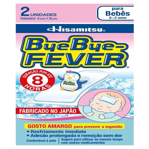 ADESIVO BYE BYE FEVER BEBES 2 UNIDADES