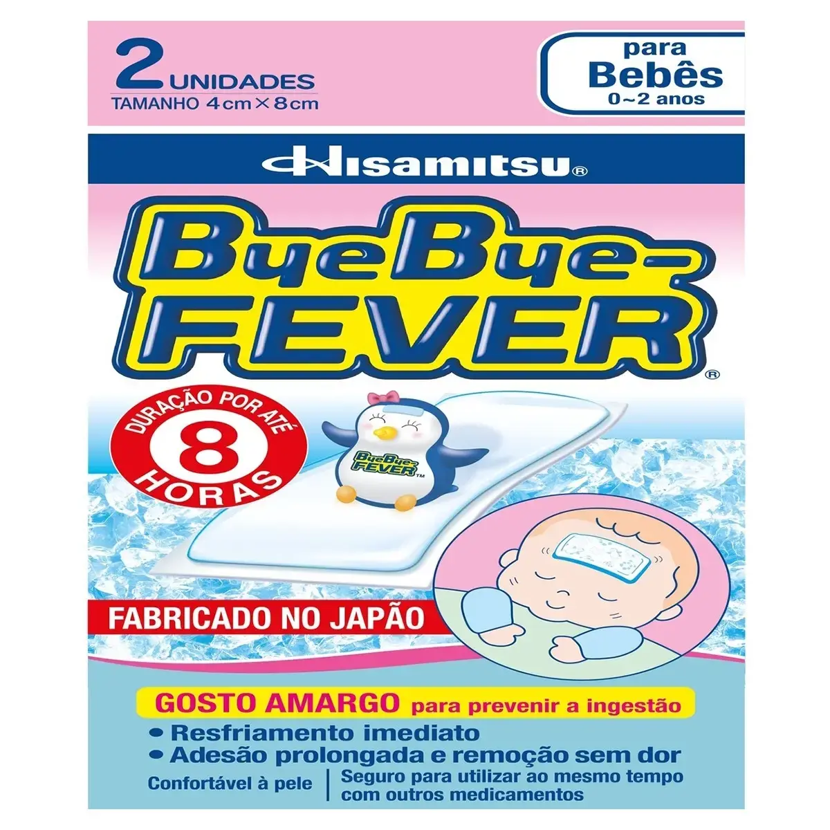 ADESIVO BYE BYE FEVER BEBES 2 UNIDADES