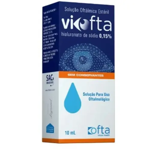 VIOFTA 0,15% SOLUCAO OFTAMICA 10ML HIALURONATO DE SODIO