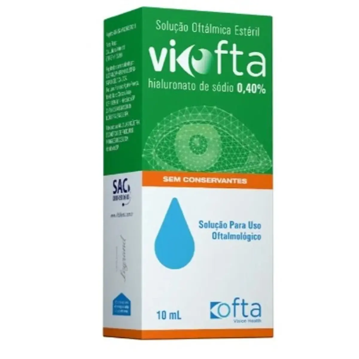 VIOFTA 0,4% SOLUCAO OFTALMICA 10ML HIALURONATO DE SODIO