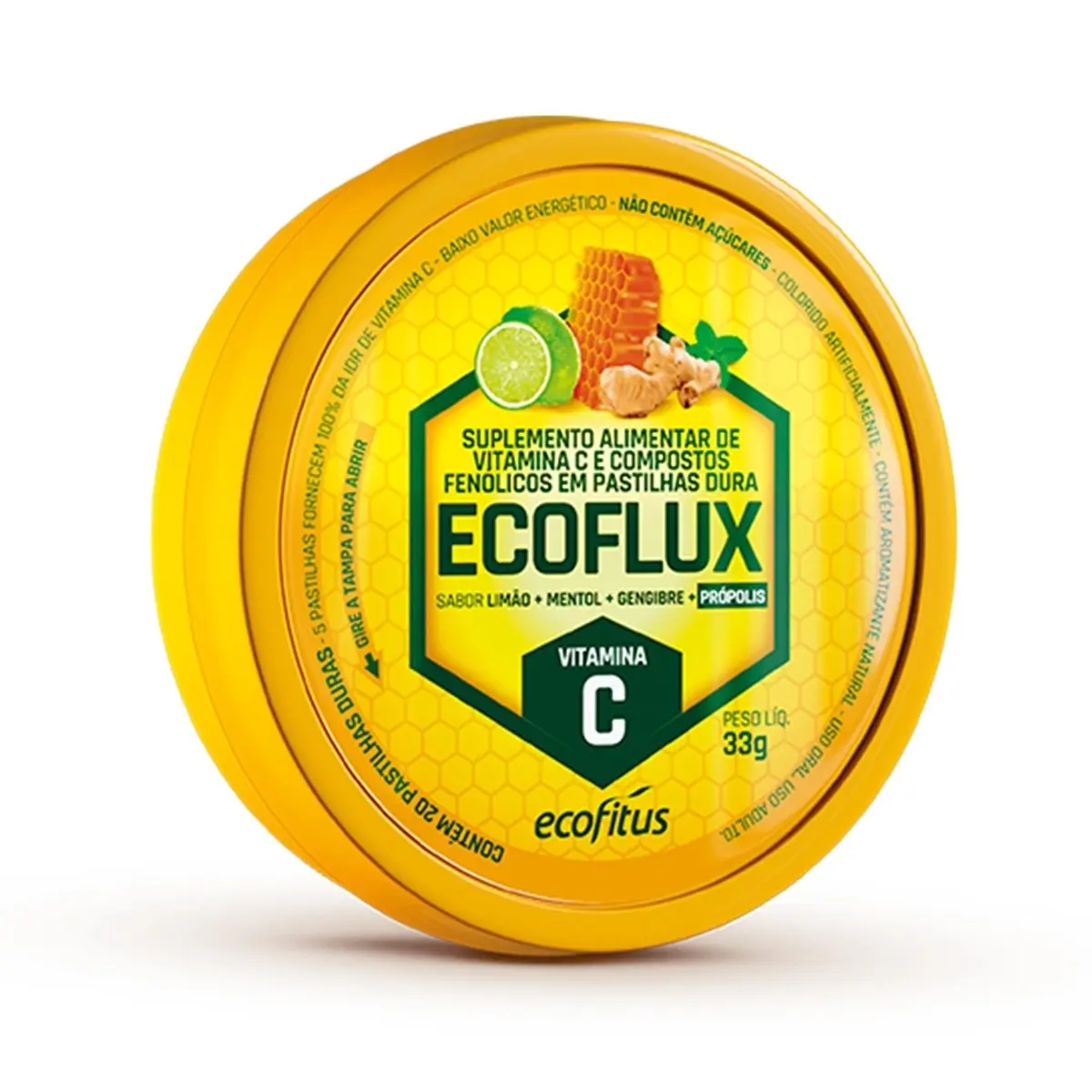 ECOFLUX PASTILHAS LIMAO 20 PASTILHAS