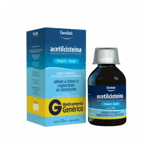 ACETILCISTEINA 20MG 120ML GENERICO GEOLAB