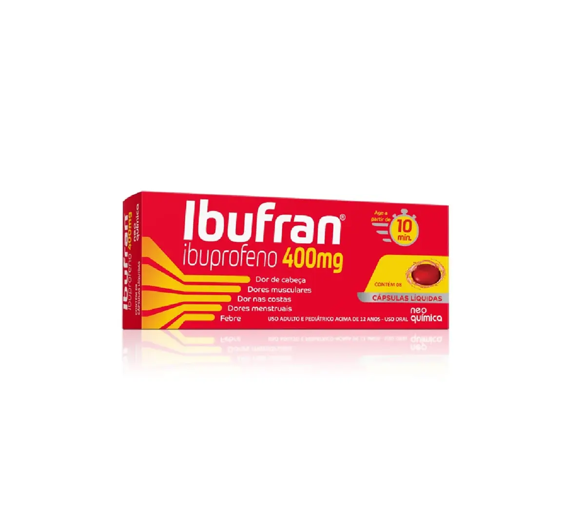 IBUFRAN 400MG 10 CAPSULAS LIQUIDAS IBUPROFENO