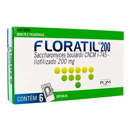 FLORATIL AT 250MG 6 CAPSULAS SACCHAROMYCES BOULARDII